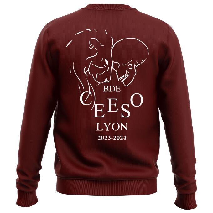 Sweat Classique Bordeaux de qualité supérieure - CEESO LYON