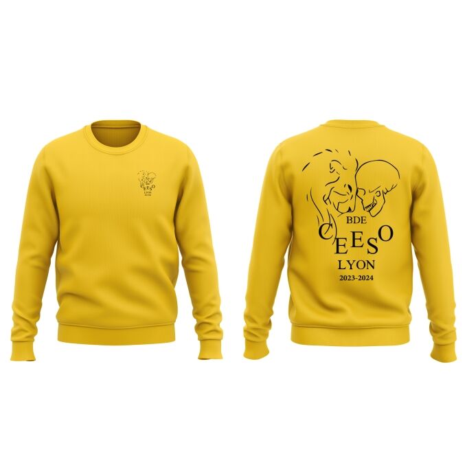 Sweat Classique Jaune de qualité supérieure - CEESO LYON