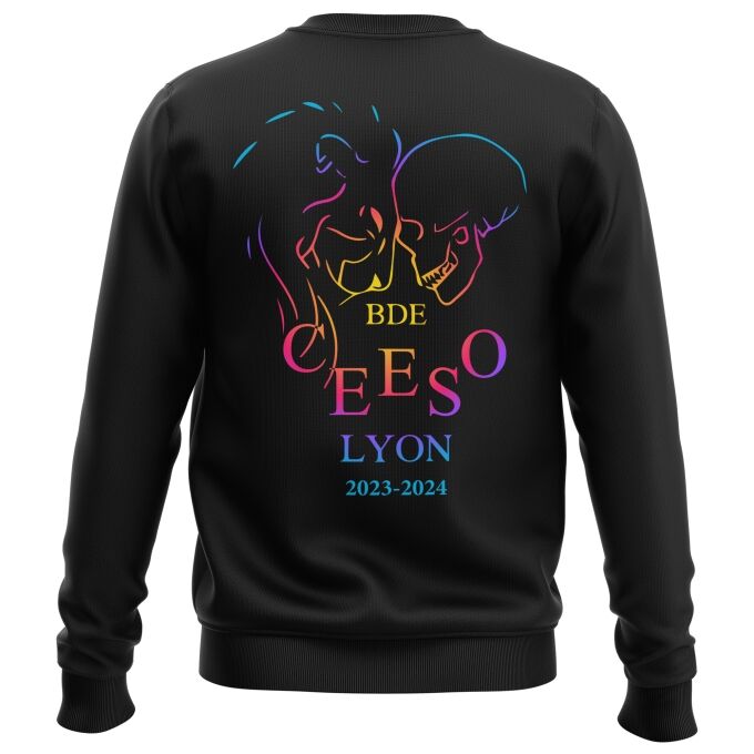 Sweat Classique Noir de qualité supérieure - CEESO LYON