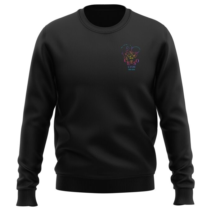 Sweat Classique Noir de qualité supérieure - CEESO LYON