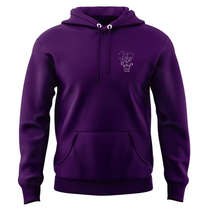 Sweat-shirt à Capuche Pourpre de qualité supérieure - CEESO LYON