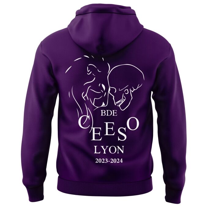 Sweat-shirt à Capuche Pourpre de qualité supérieure - CEESO LYON