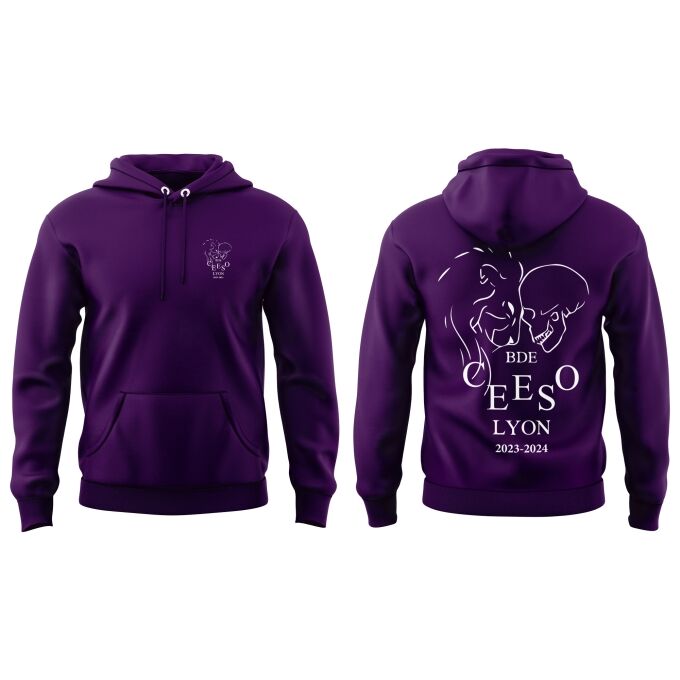 Sweat-shirt à Capuche Pourpre de qualité supérieure - CEESO LYON