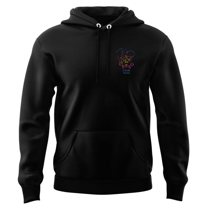 Sweat-shirt à Capuche Noir de qualité supérieure - CEESO LYON