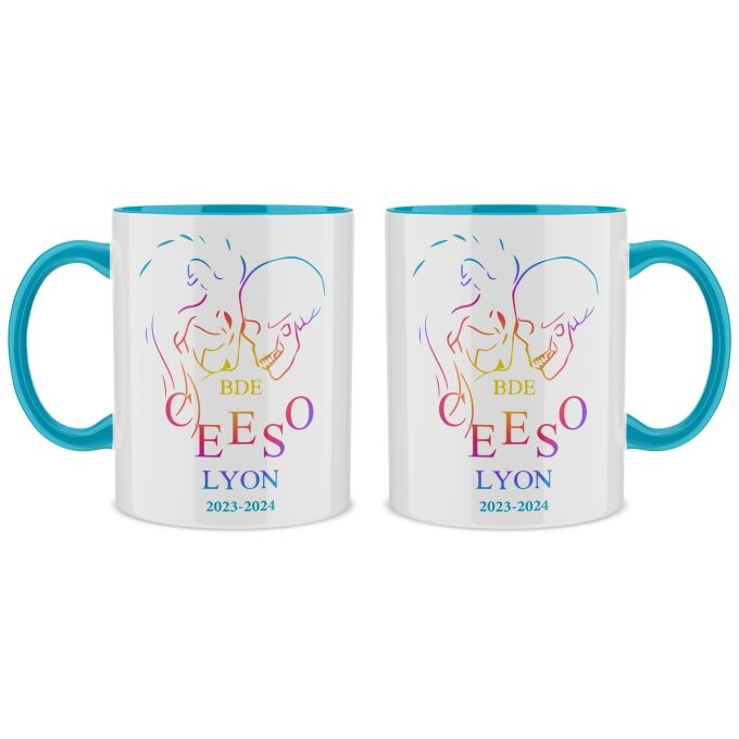 Mug Premium Bleu Clair de qualité supérieure - CEESO LYON