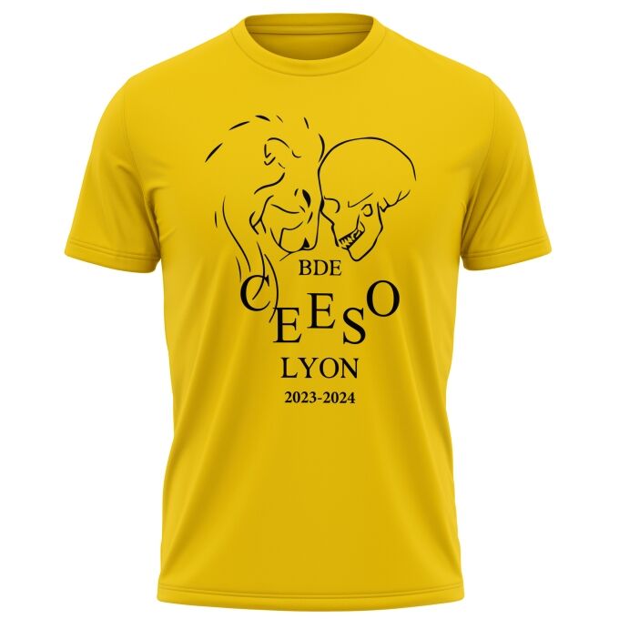 T-Shirt Homme Jaune Or de qualité supérieure - CEESO LYON