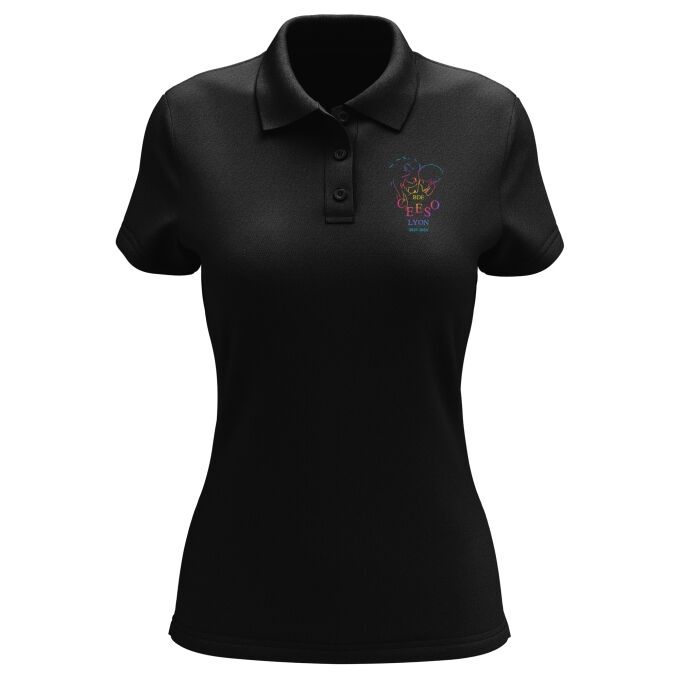 Polo Femme Noir de qualité supérieure - CEESO LYON
