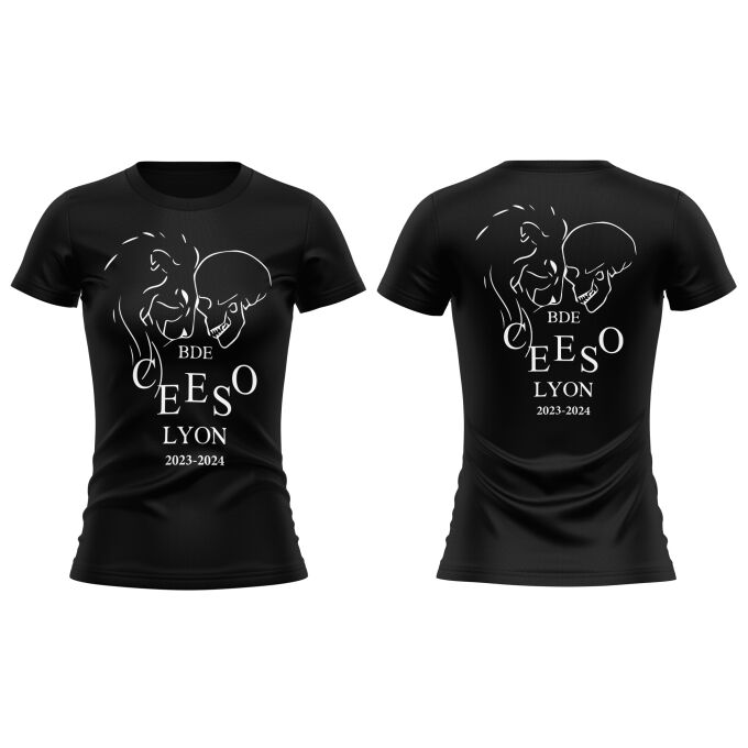 T-Shirt Femme PREMIUM Noir de qualité supérieure - CEESO LYON