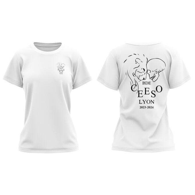 T-Shirt Femme Blanc de qualité supérieure - CEESO LYON