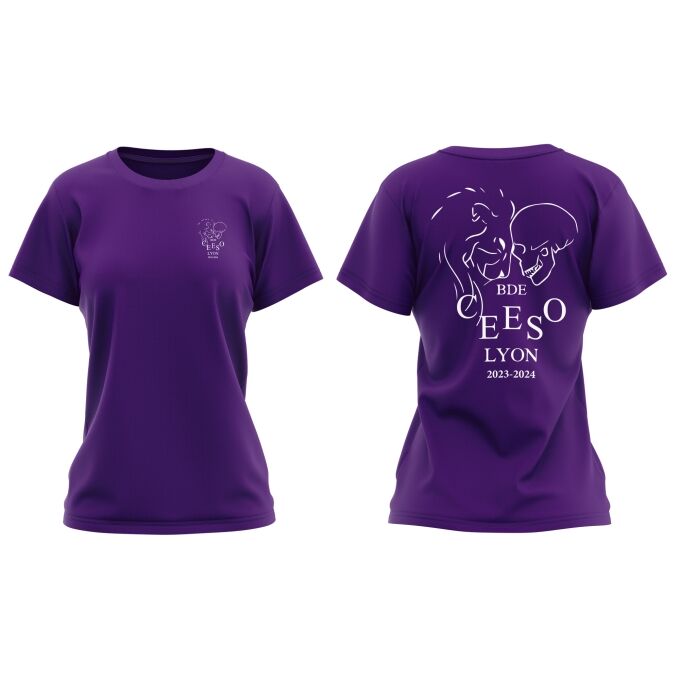 T-Shirt Femme Violet foncé de qualité supérieure - CEESO LYON