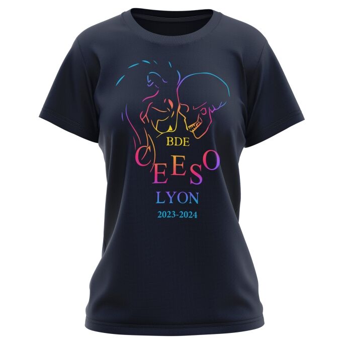 T-Shirt Femme Bleu Marine foncé de qualité supérieure - CEESO LYON
