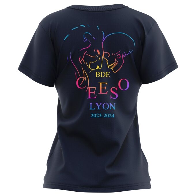 T-Shirt Femme Bleu Marine foncé de qualité supérieure - CEESO LYON