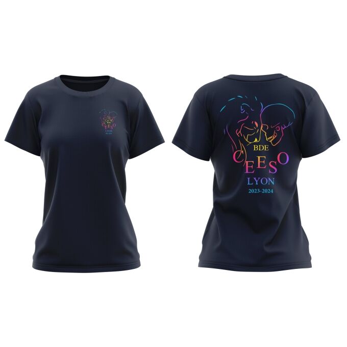 T-Shirt Femme Bleu Marine foncé de qualité supérieure - CEESO LYON