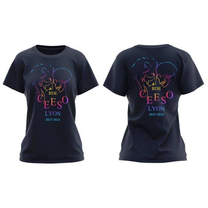 T-Shirt Femme Bleu Marine foncé de qualité supérieure - CEESO LYON