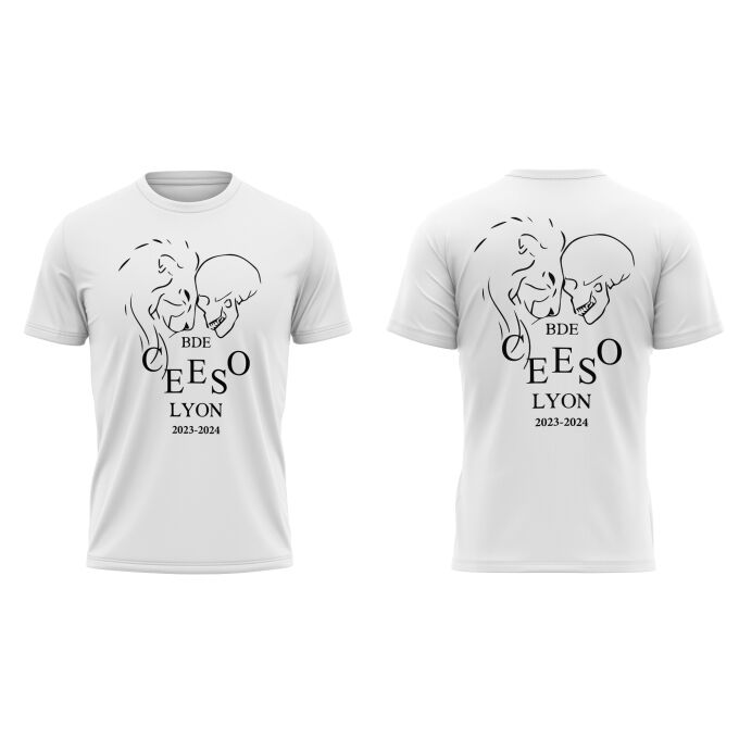 T-Shirt Homme Blanc de qualité supérieure - CEESO LYON