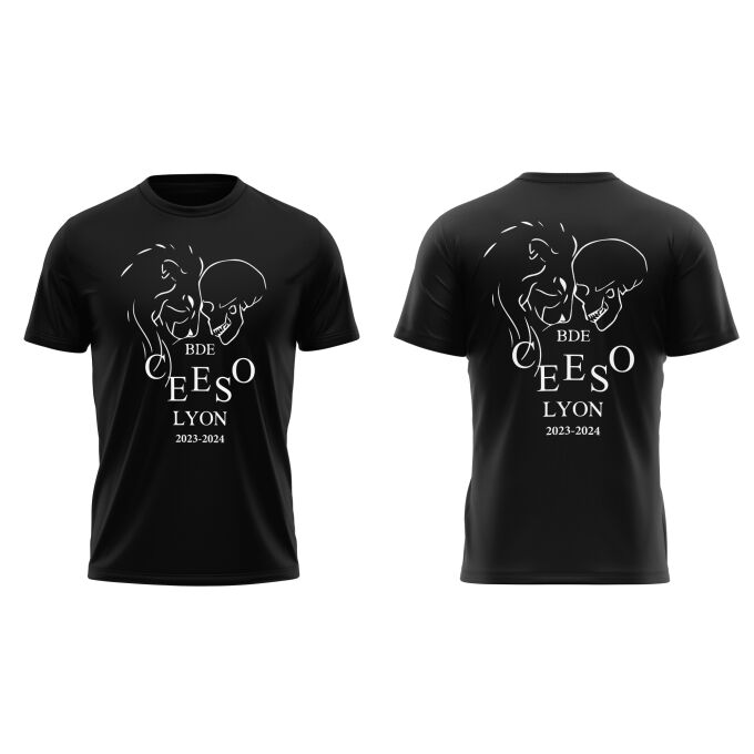 T-Shirt Homme Noir de qualité supérieure - CEESO LYON