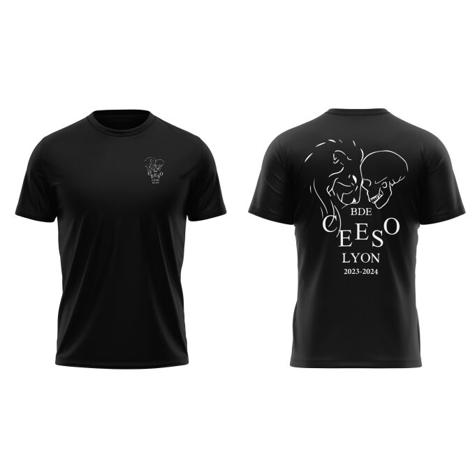 T-Shirt Homme Noir de qualité supérieure - CEESO LYON