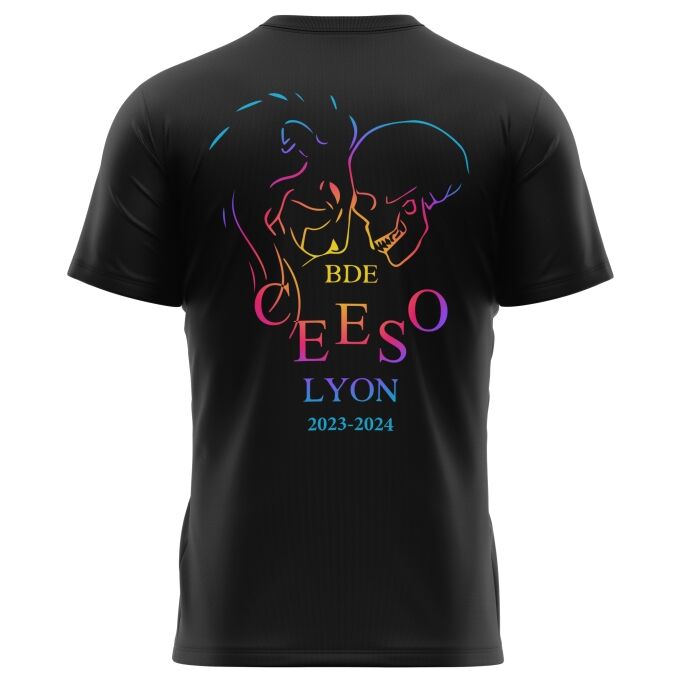 T-Shirt Homme Noir de qualité supérieure - CEESO LYON