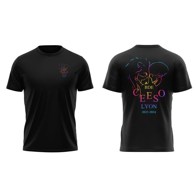 T-Shirt Homme Noir de qualité supérieure - CEESO LYON