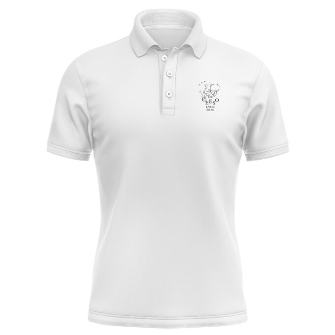 Polo Homme Blanc de qualité supérieure - CEESO LYON