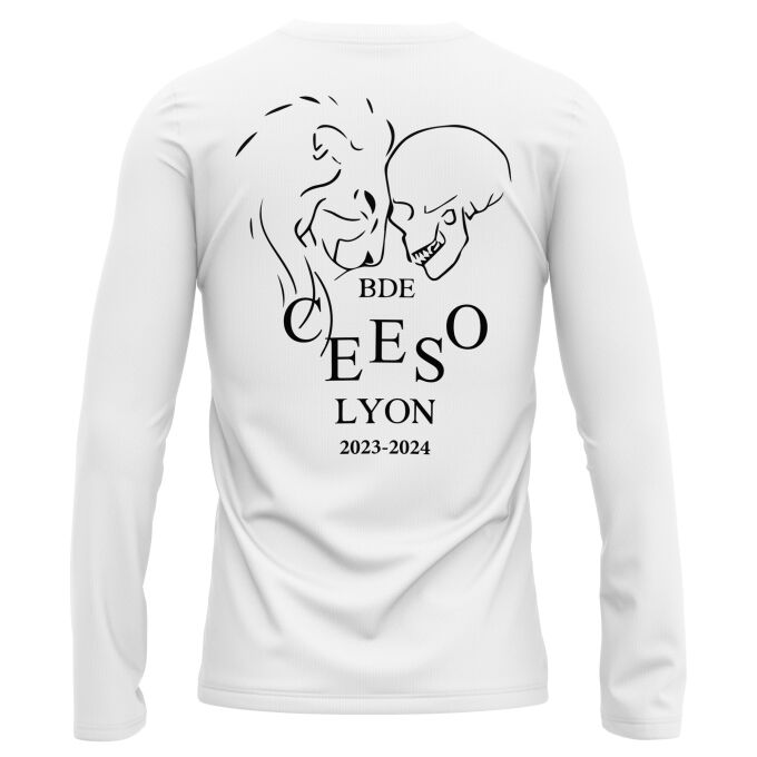 T-Shirt Manches Longues Blanc de qualité supérieure - CEESO LYON