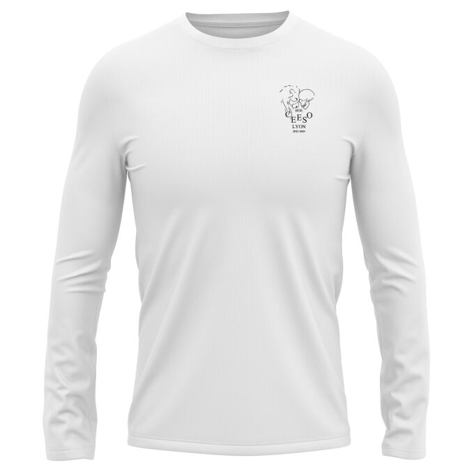 T-Shirt Manches Longues Blanc de qualité supérieure - CEESO LYON