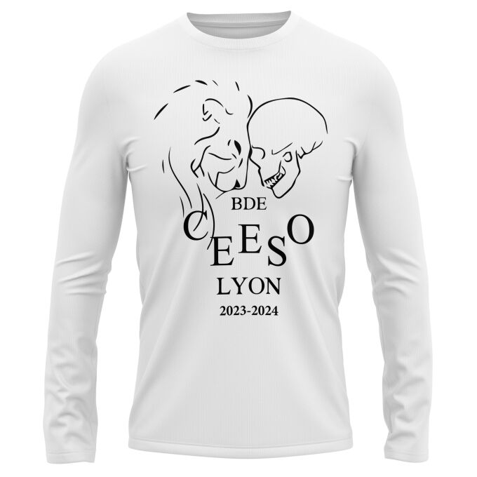 T-Shirt Manches Longues Blanc de qualité supérieure - CEESO LYON