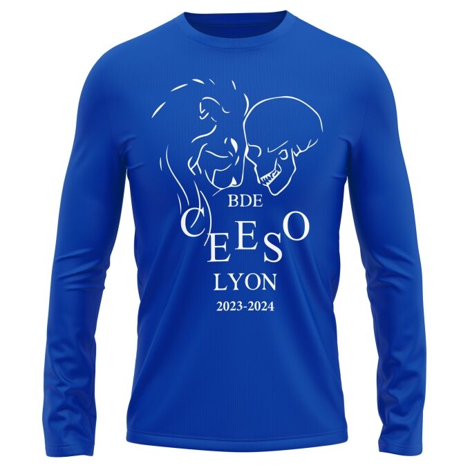 T-Shirt Manches Longues Bleu Roi de qualité supérieure - CEESO LYON