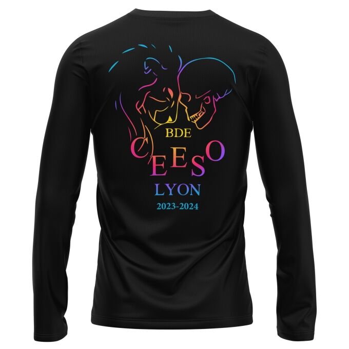 T-Shirt Manches Longues Noir de qualité supérieure - CEESO LYON