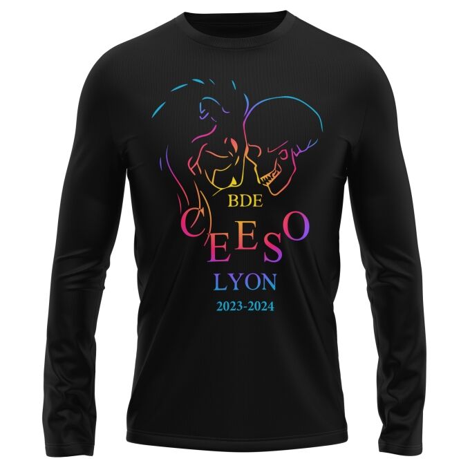 T-Shirt Manches Longues Noir de qualité supérieure - CEESO LYON