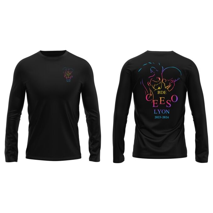 T-Shirt Manches Longues Noir de qualité supérieure - CEESO LYON